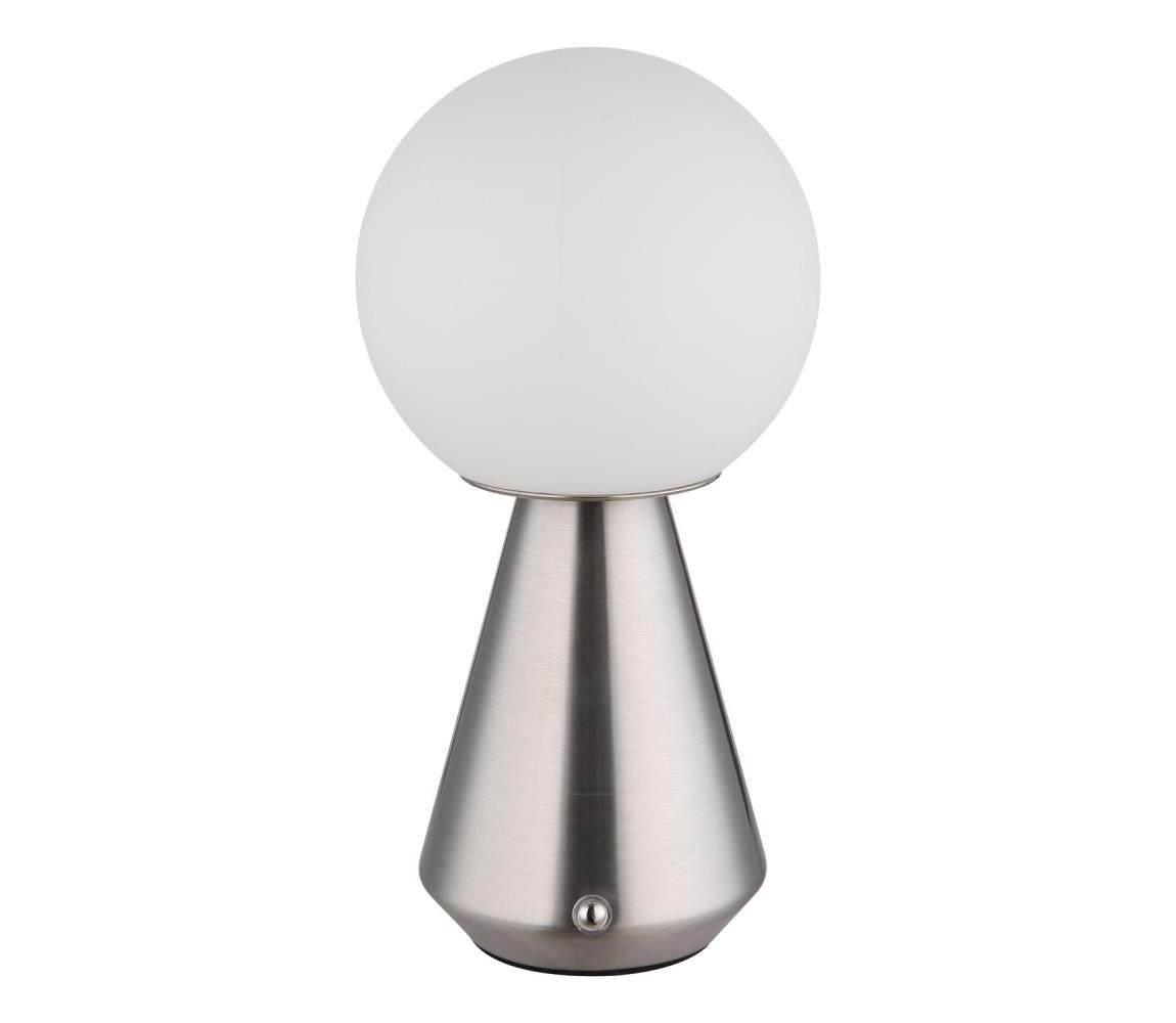 Globo 21029N - LED Ściemnialna akumulatorowa dotykowa lampa stołowa SORA 1,5W/5V 1800 mAh chrom