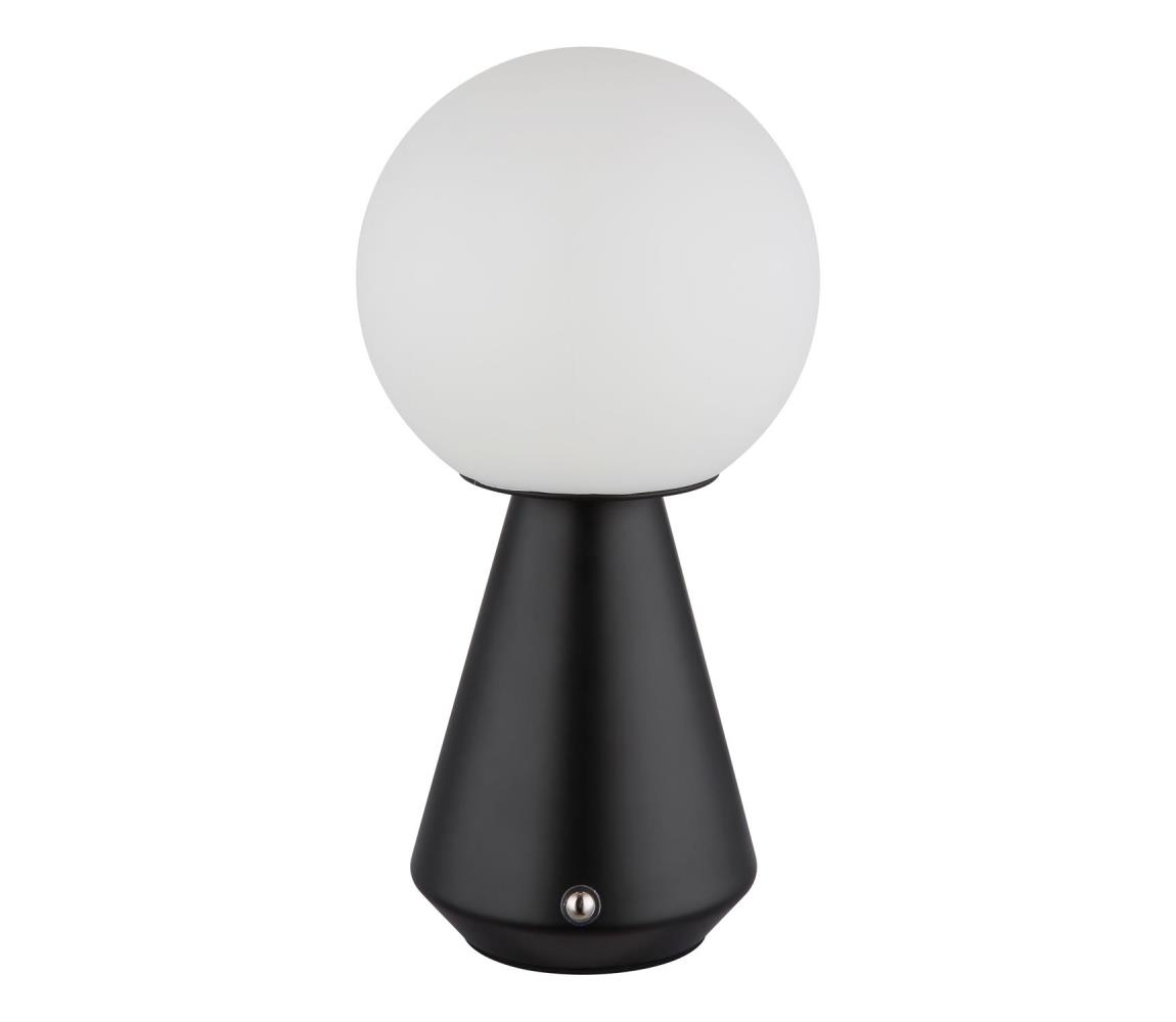Globo 21029S - LED Ściemnialna akumulatorowa dotykowa lampa stołowa SORA 1,5W/5V 1800 mAh czarna
