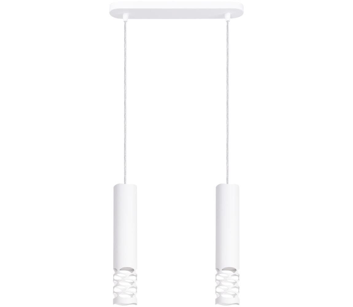 Sollux SL.1692 - Żyrandol na lince LIRO 2xGU10/10W/230V biały