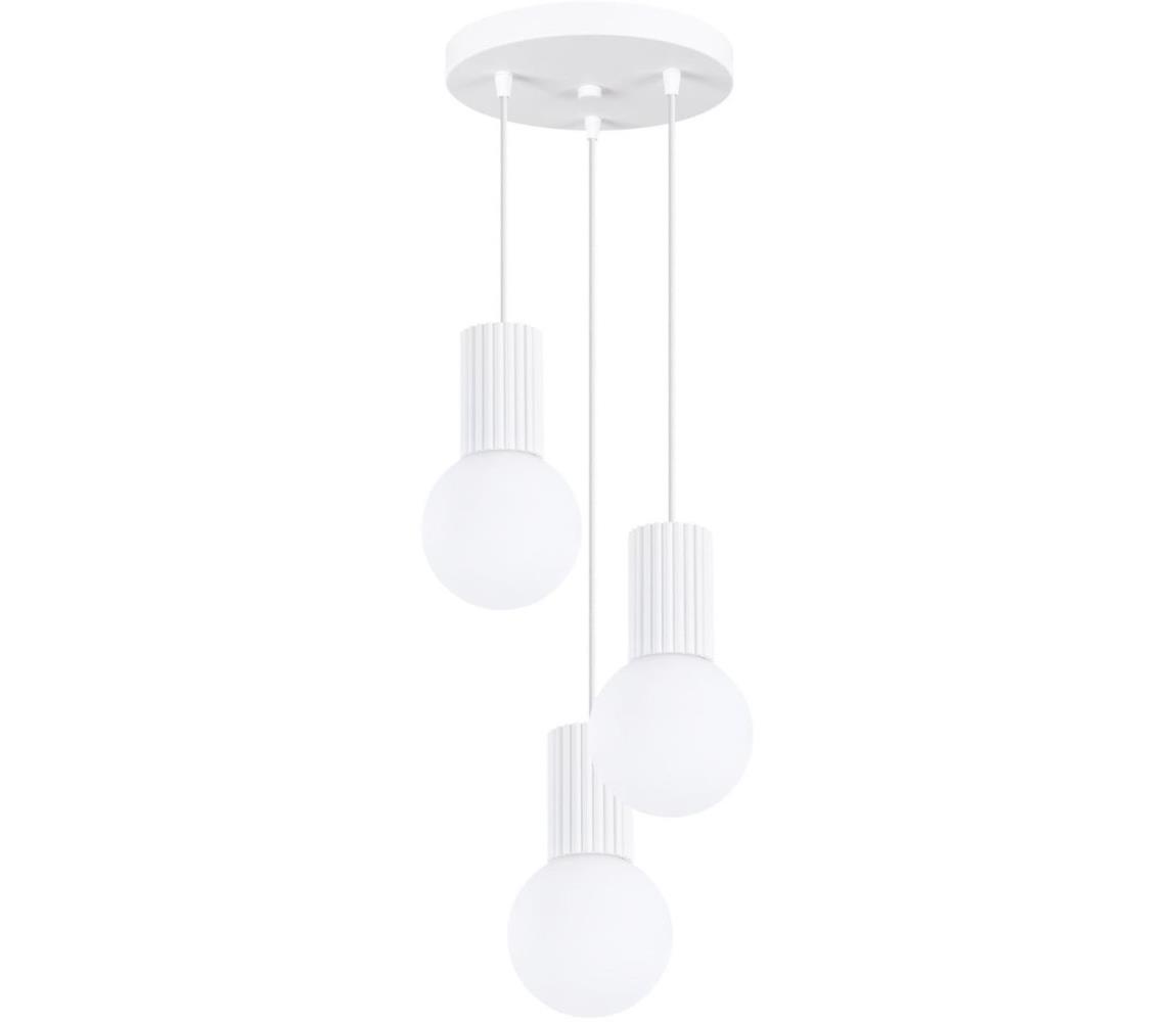 Sollux SL.1710 - Żyrandol na lince HALO 3xG9/8W/230V śr. 25 cm biały