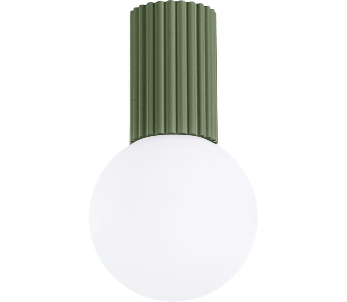 Sollux SL.1723 - Plafon łazienkowy HALO 1xG9/8W/230V IP44 zielony