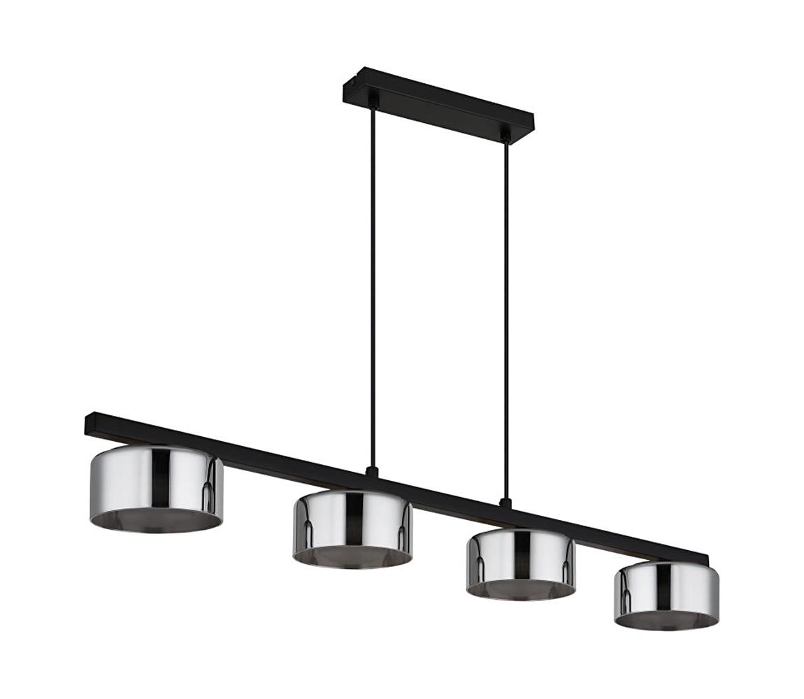 Globo 16055-4HS - LED Żyrandol na lince HIGGINS 4xGX53/6W/230V dymny/czarny