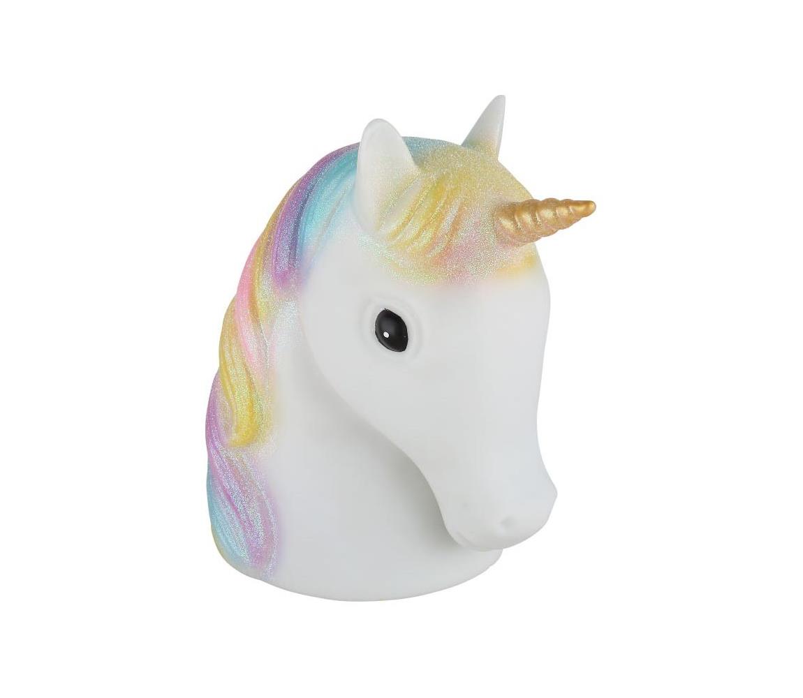 Globo 28052 - LED Dziecięca lampka nocna UNICORN LED/1W/USB/3xAA