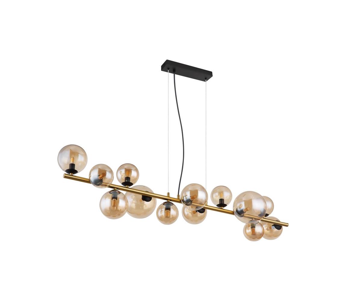 Globo 56135-13H - LED Żyrandol na lince RIHA 13xG9/3,5W/230V dymny/brązowy