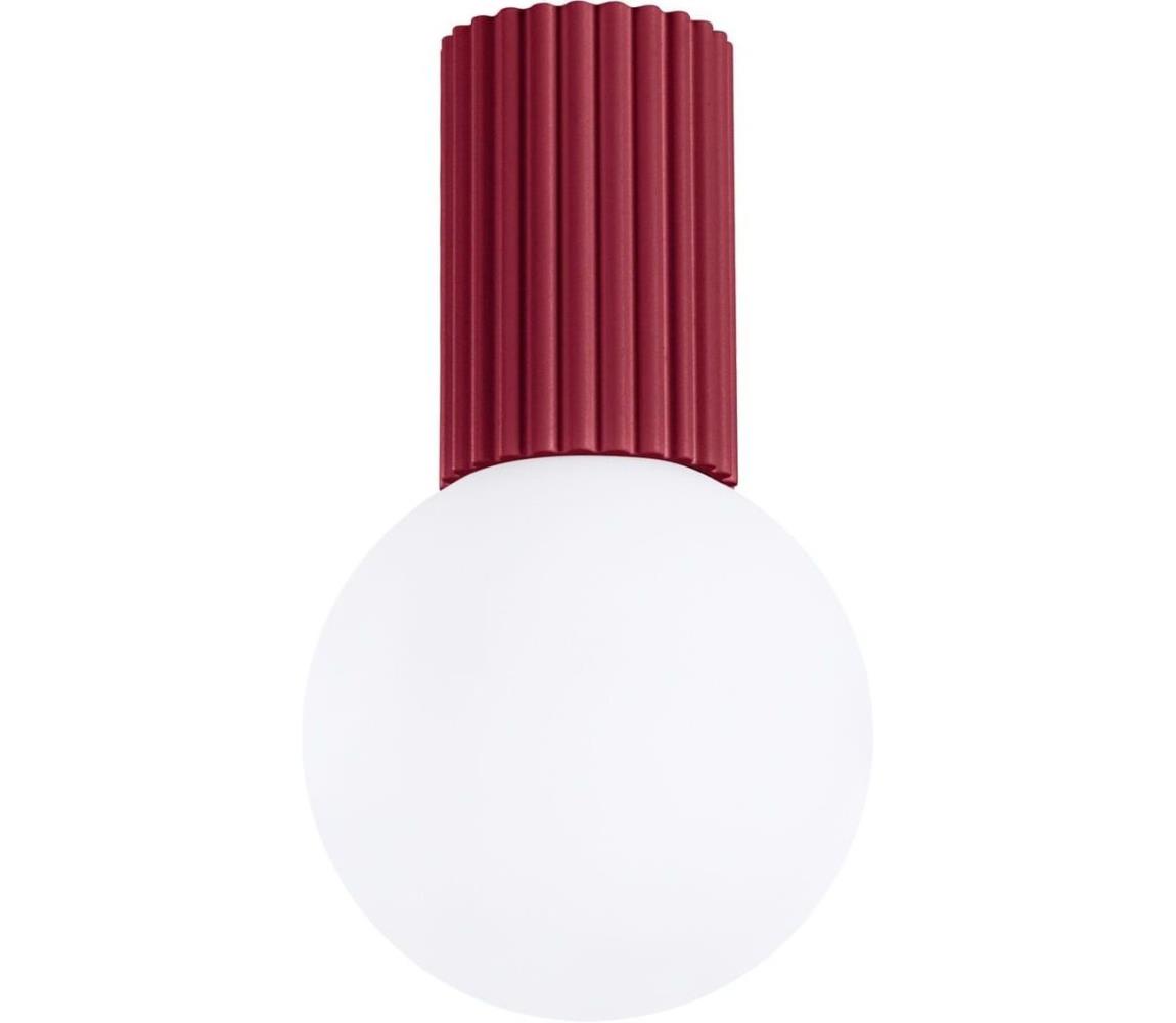 Sollux SL.1748 - Plafon łazienkowy HALO 1xG9/8W/230V IP44 czerwony