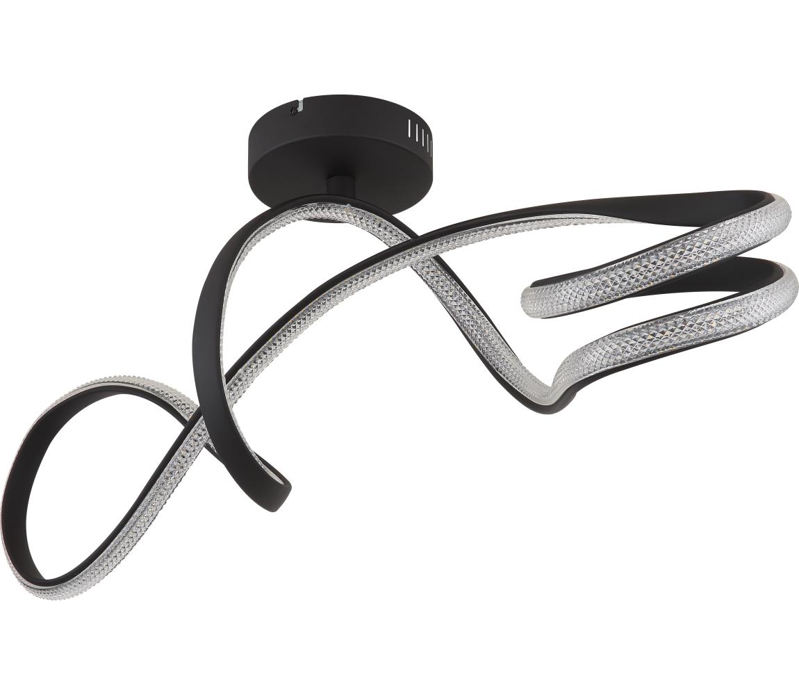 Globo 67341DS - LED Żyrandol natynkowy SWIRL LED/30W/230V czarny