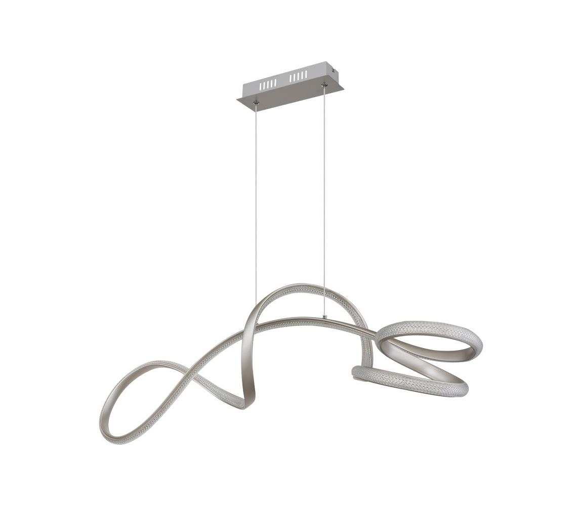 Globo 67341N - LED Żyrandol na lince SWIRL LED/40W/230V matowy chrom