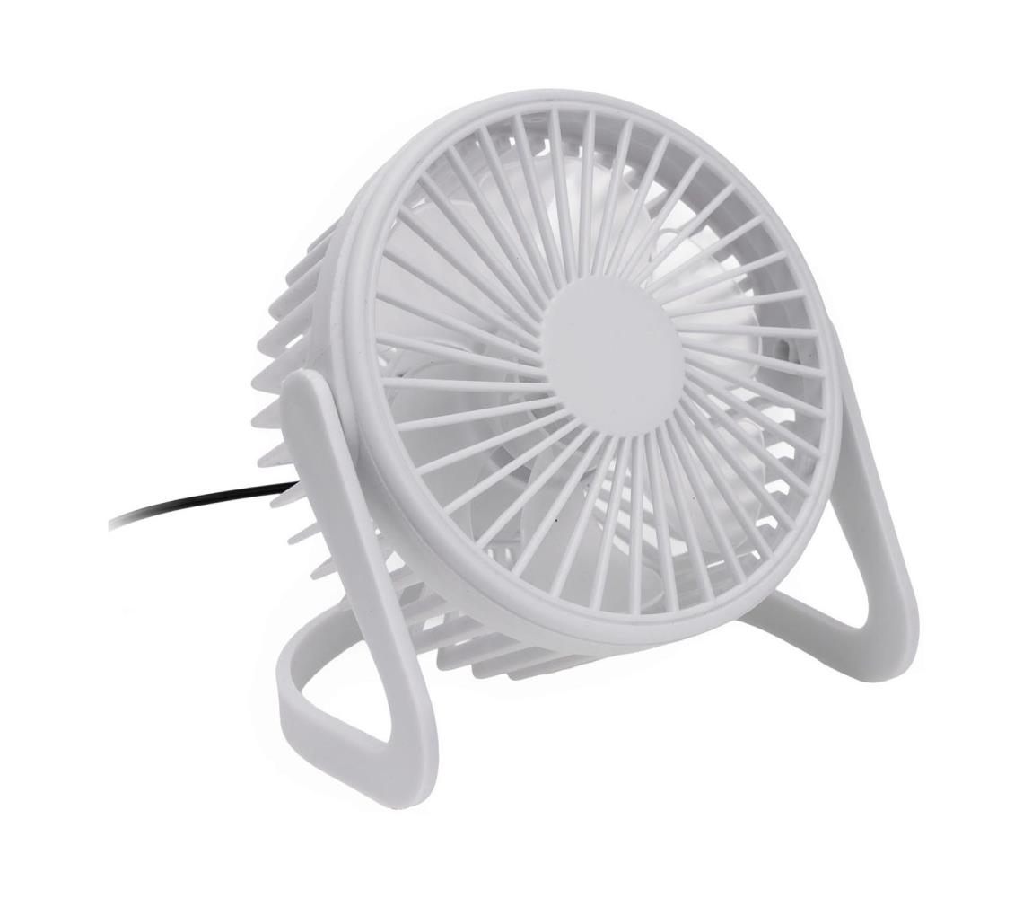 PLATINET TABLE FAN WENTYLATOR USB WHITE [46173]