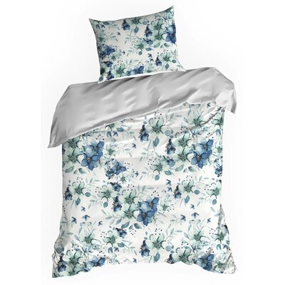 Komplet pościeli EUROFIRANY Spring (54) 140 x 200 cm Niebiesko-biały