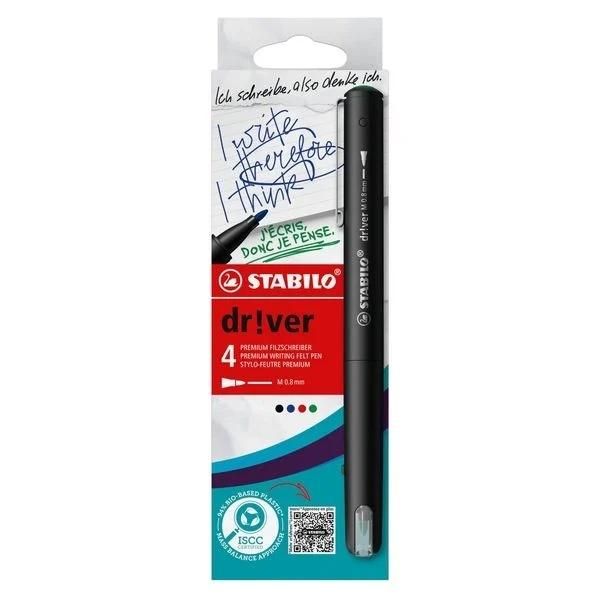 Cienkopis dr!ver M 4szt Stabilo