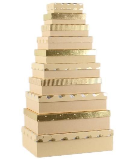 Pudełko prezentowe 10szt mix Rozette - artykuł papierniczy