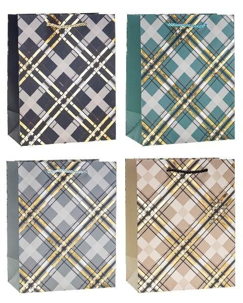 Torebka ozdobna 31x42x10cm hot-stamp mix Rozette - artykuł papierniczy