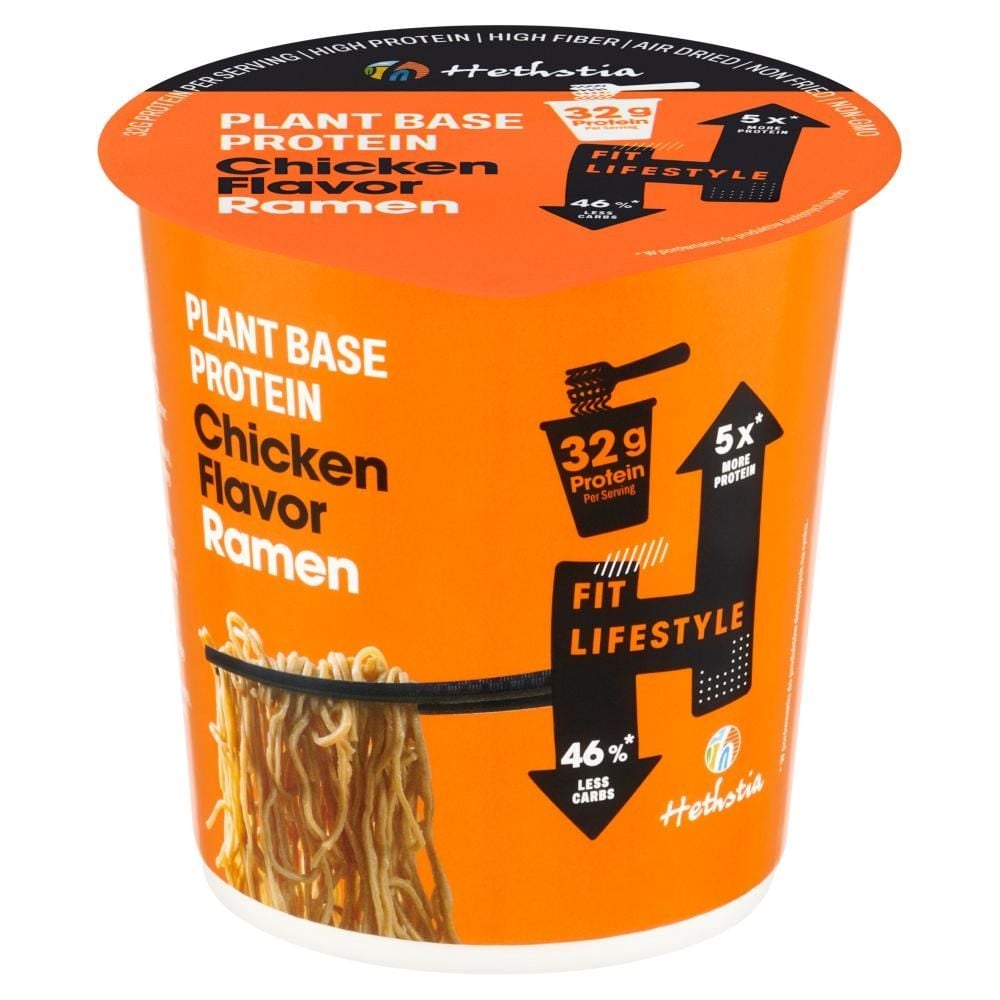Hethstia Danie błyskawiczne wysokobiałkowe z makaronem ramen o smaku kurczaka 62 g