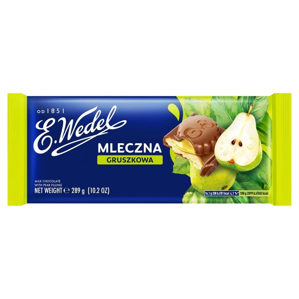 E. Wedel Czekolada mleczna gruszkowa 289 g