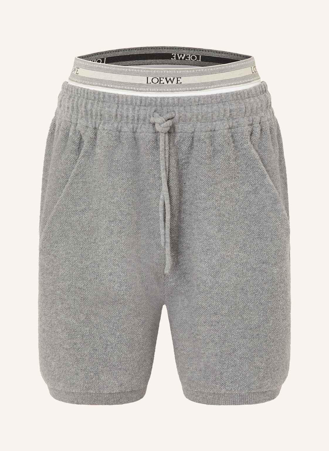 Loewe Szorty Z Dzianiny grau