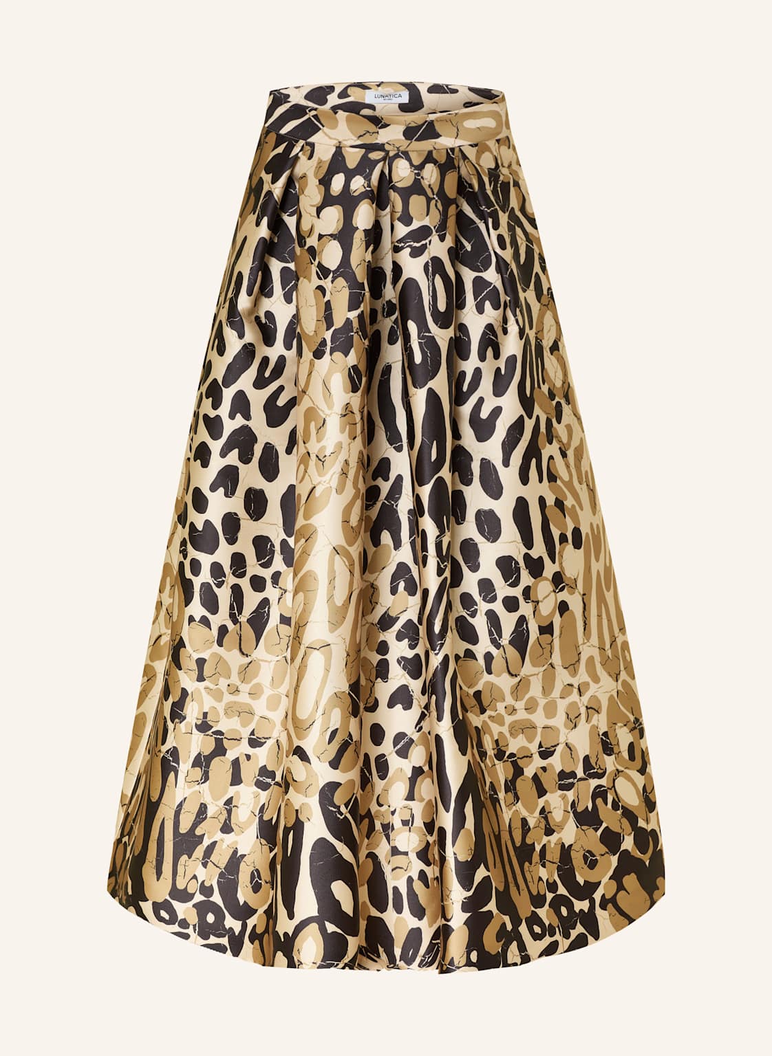 Lunatica Milano Plisowana Spódnica braun