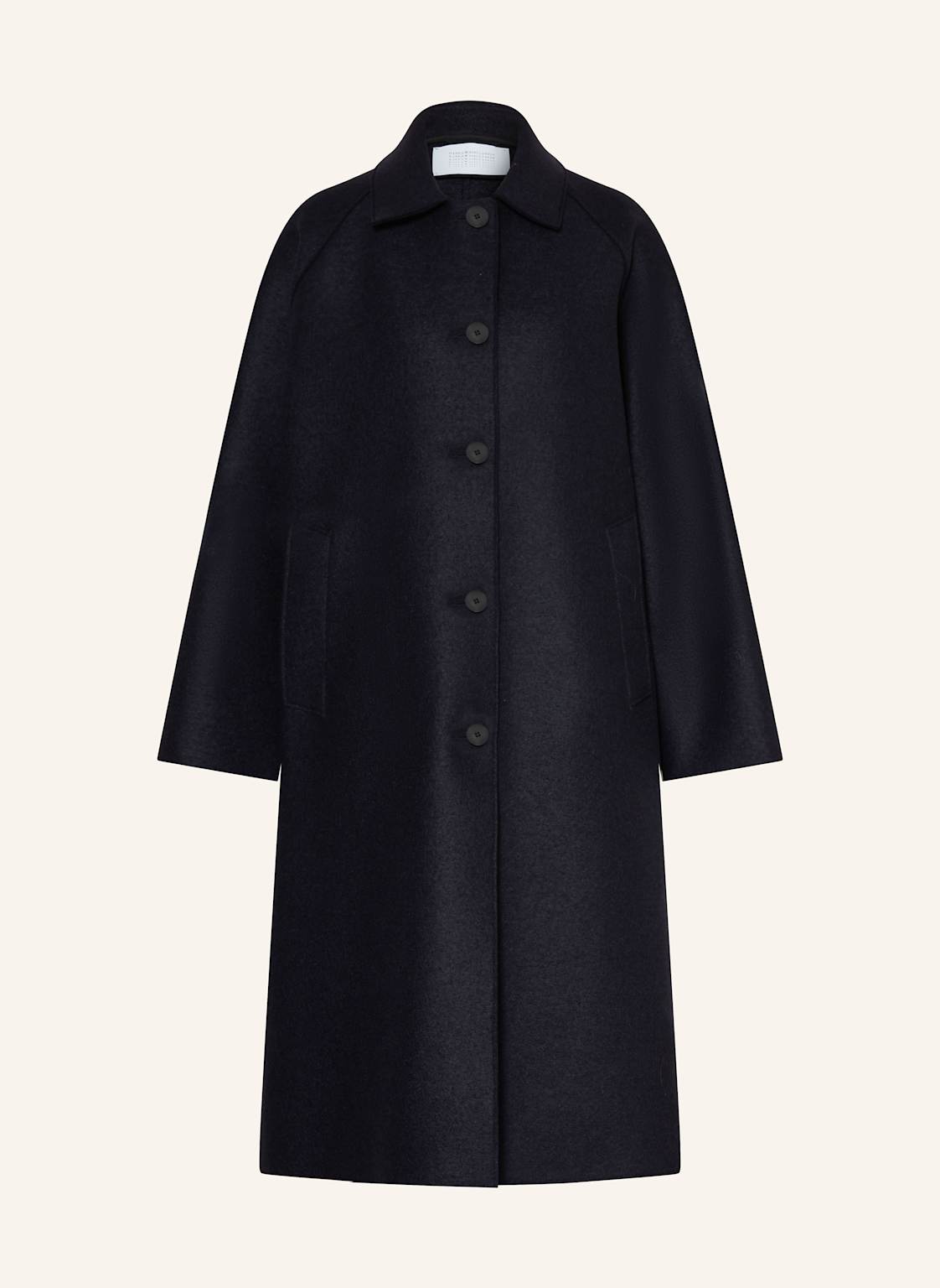 Harris Wharf London Płaszcz Wełniany blau