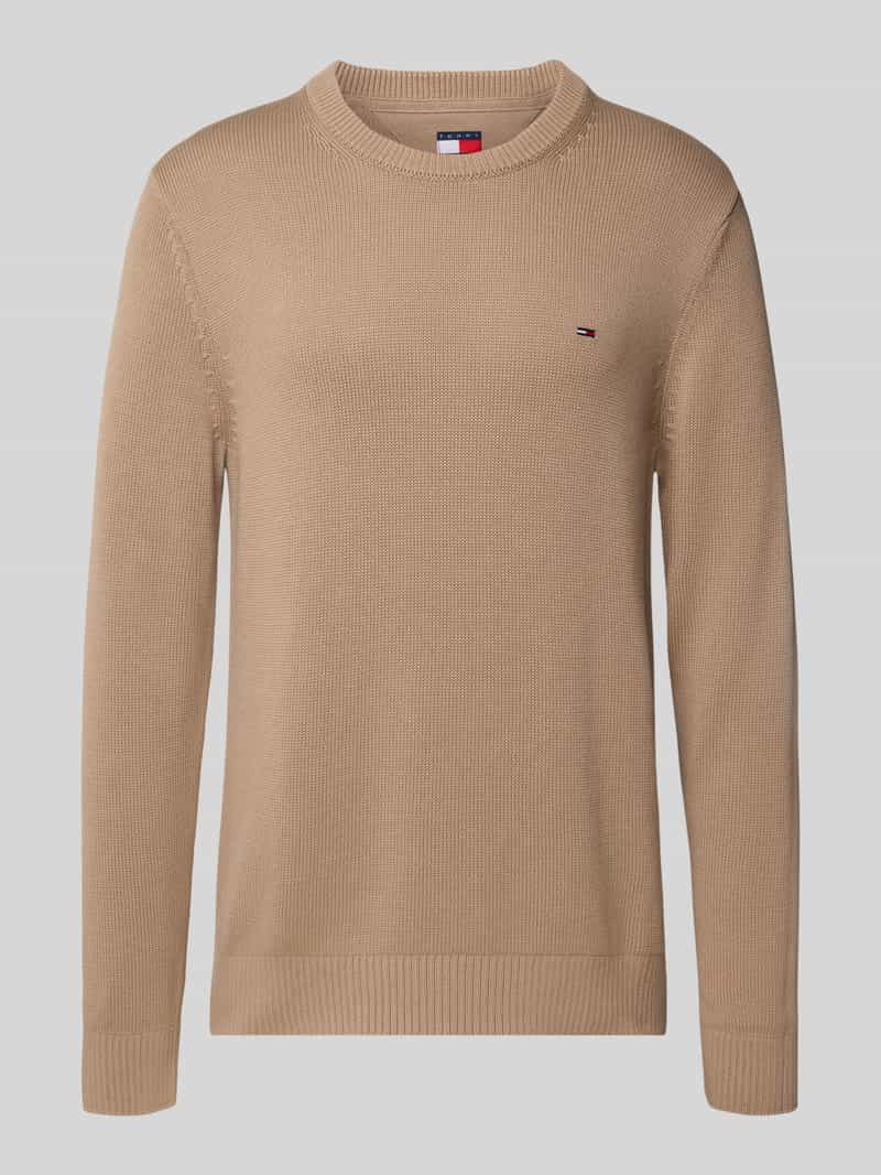 Sweter z dzianiny o kroju regular fit z czystej bawełny