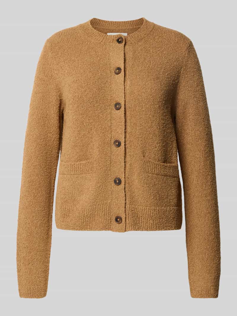 Sweter z dzianiny o kroju regular fit z mieszanki bawełny z dodatkiem wełny