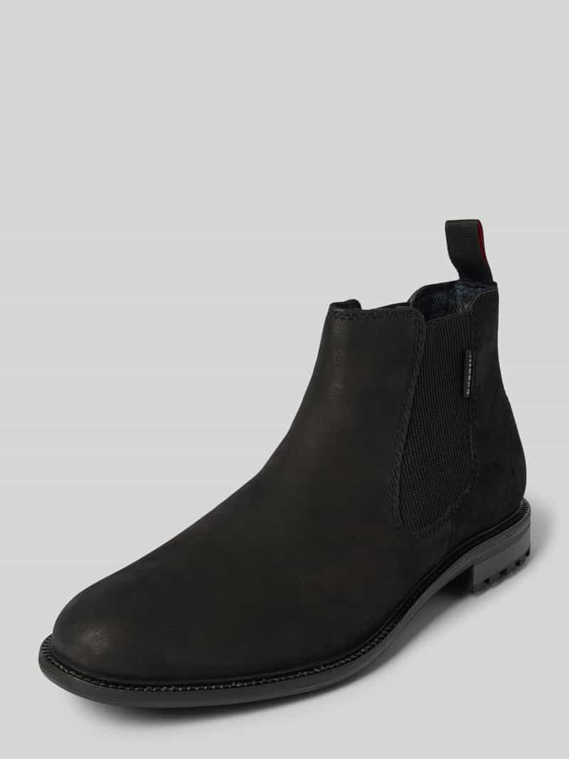 Buty chelsea ze skóry z detalem z logo model ‘Bonifacio’