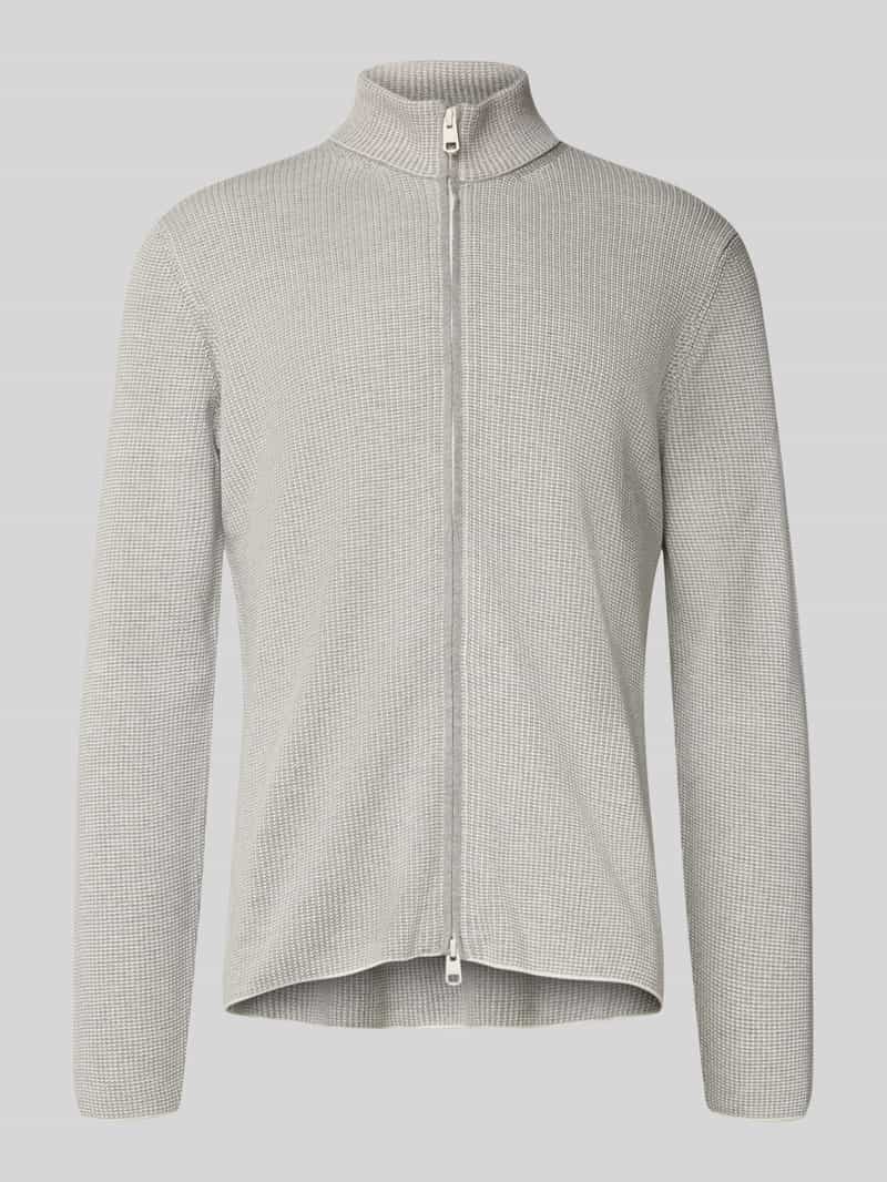 Kurtka z dzianiny o kroju regular fit z zamkiem błyskawicznym model ‘Cinupio’