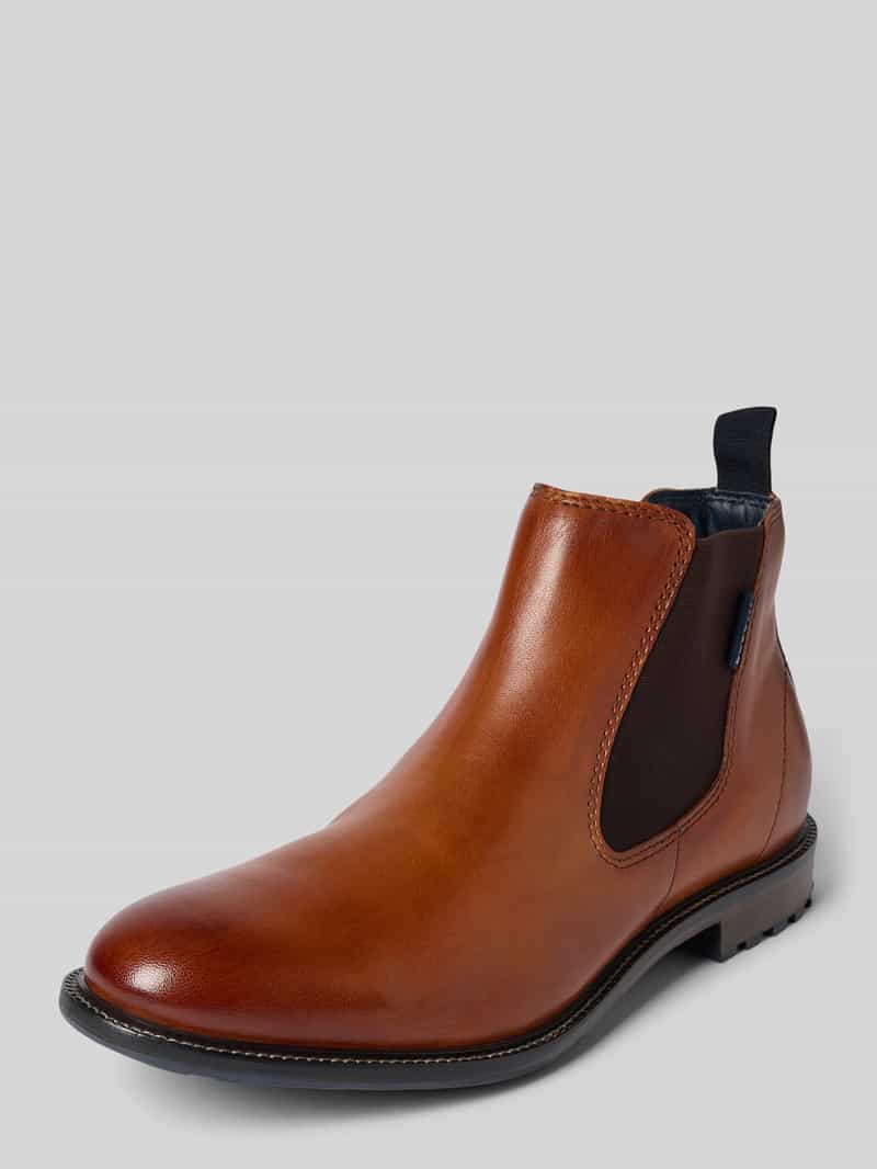 Buty ze skóry z elastycznymi wstawkami model ‘Bonifacio’