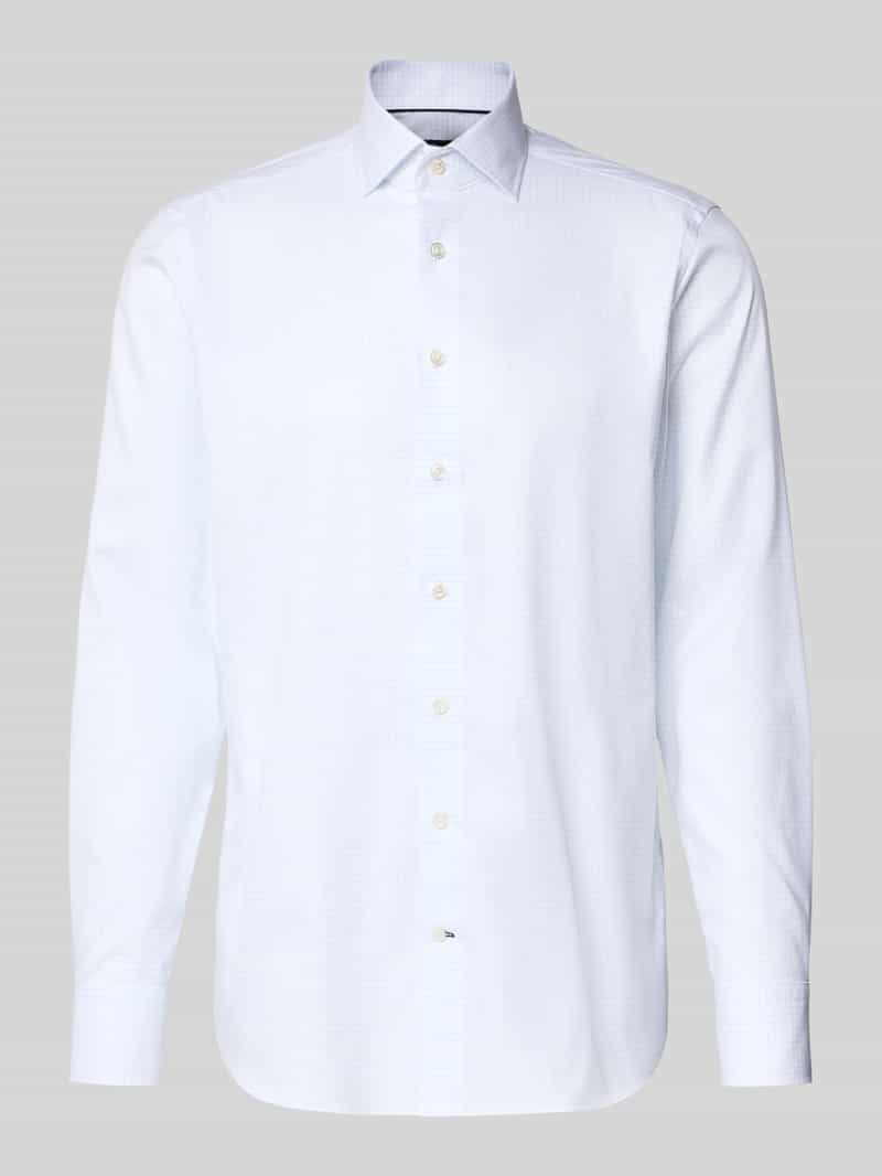 Koszula biznesowa o kroju slim fit z listwą guzikową model ‘Savio’