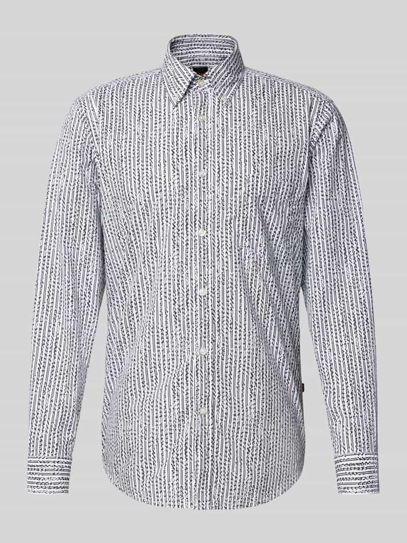 Koszula casualowa o kroju regular fit z kołnierzykiem typu button down model ‘RICKERT’