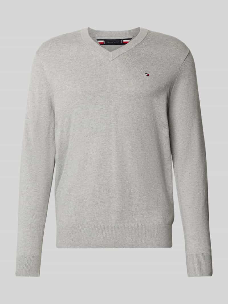 Sweter o kroju regular fit z mieszanki bawełny i kaszmiru