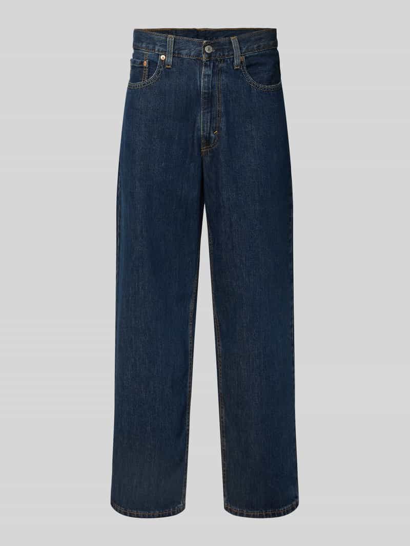 Jeansy o kroju baggy fit ze szwami w kontrastowym kolorze model ‘CRUSADER’