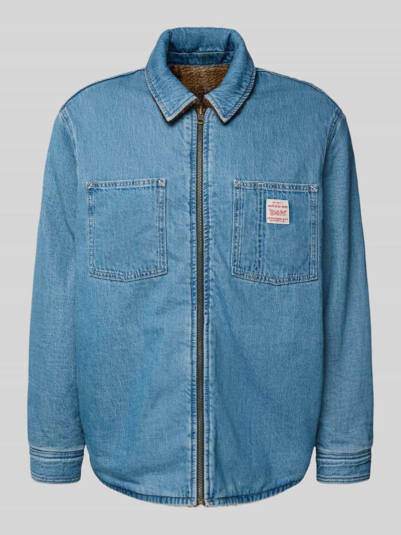 Kurtka jeansowa z zamkiem błyskawicznym