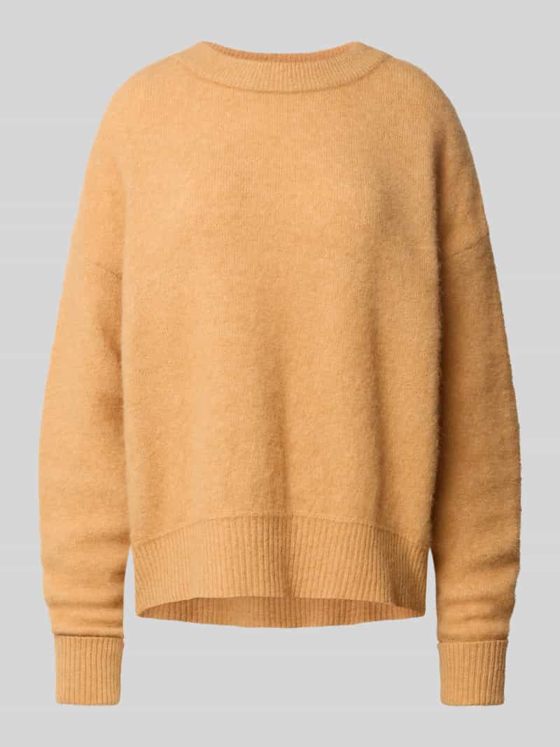 Sweter z dzianiny o kroju oversized z prążkowanymi wykończeniami model ‘VITOW’