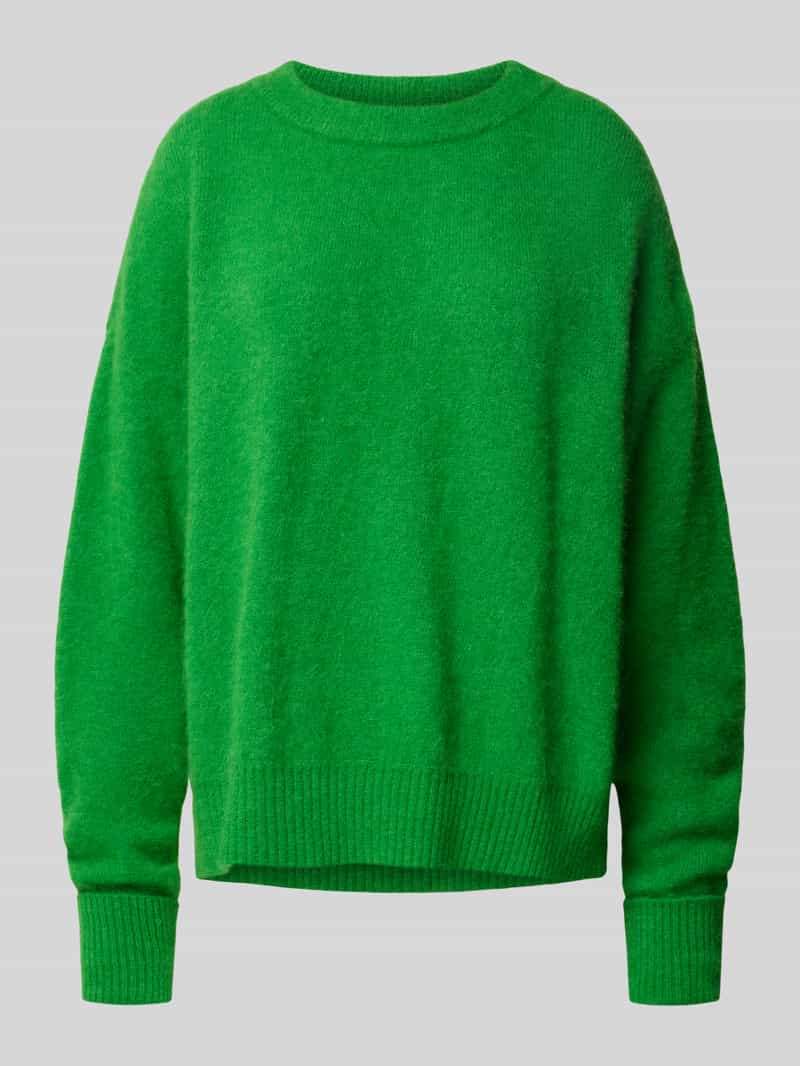 Sweter z dzianiny o kroju oversized z prążkowanymi wykończeniami model ‘VITOW’