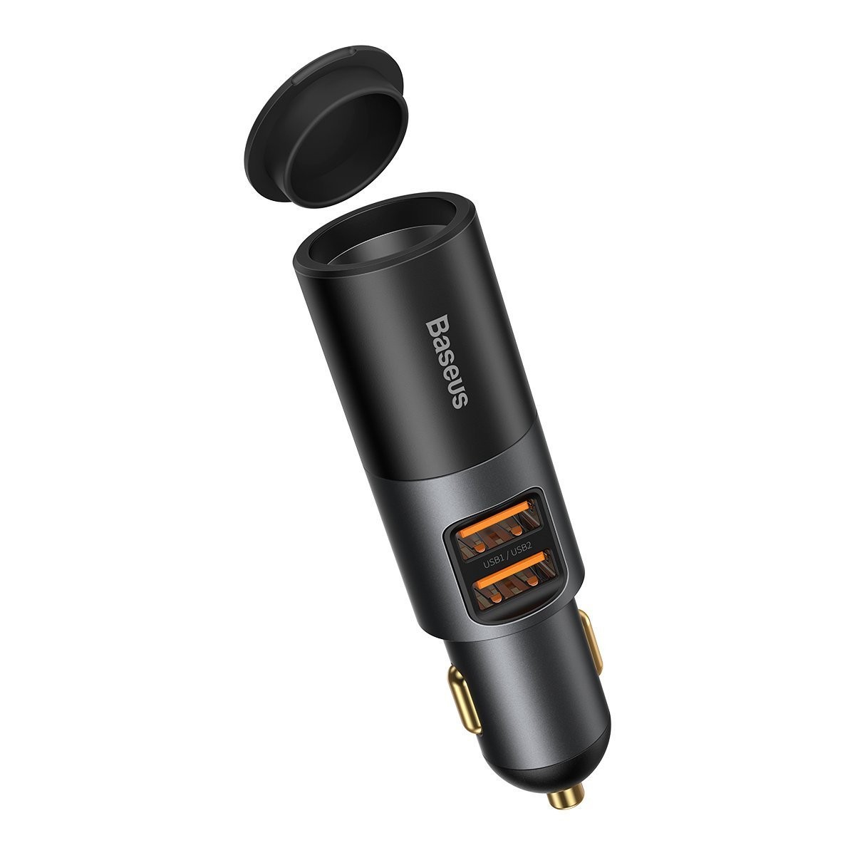 top Baseus Share Together Fast z gniazdem zapalniczki, 2x USB, 120W szara