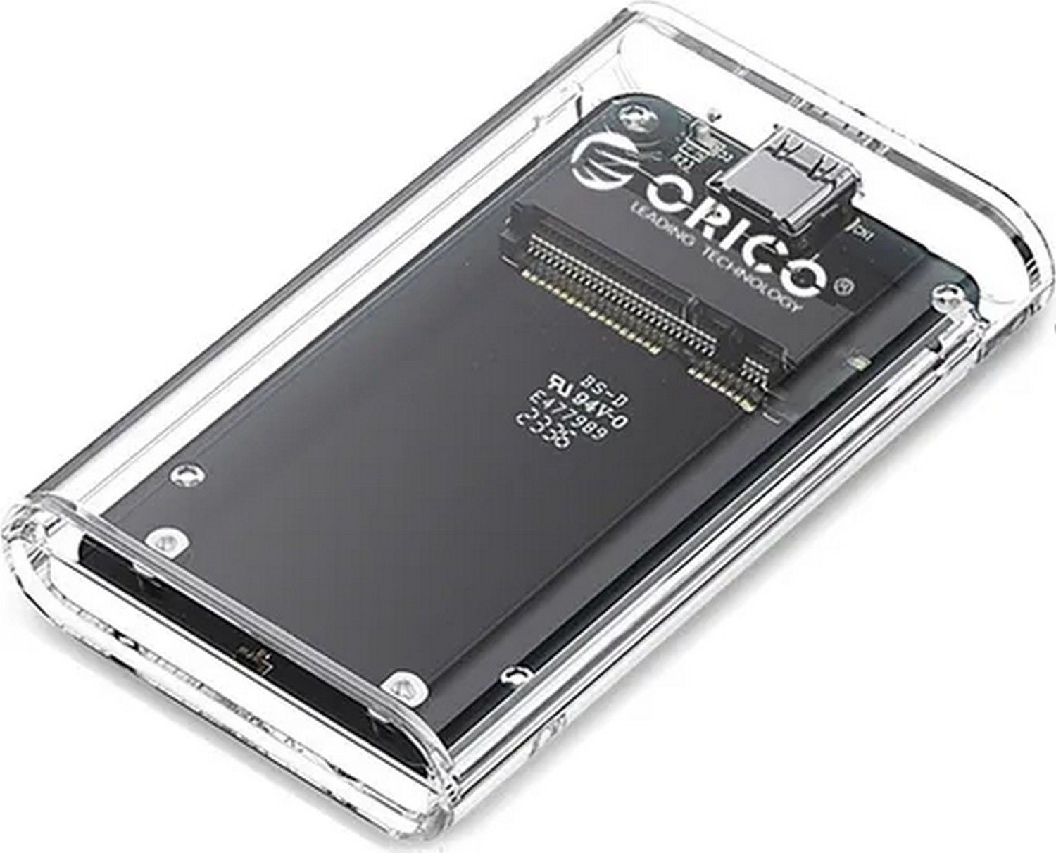 Orico TC10-MS MSATA USB-C 3.2 5Gb/s - przezroczysta 6942227137777