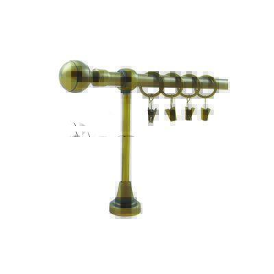 Karnisz pojedynczy HEFAJSTOS PLUS Ø16, 160 cm kulka złoto