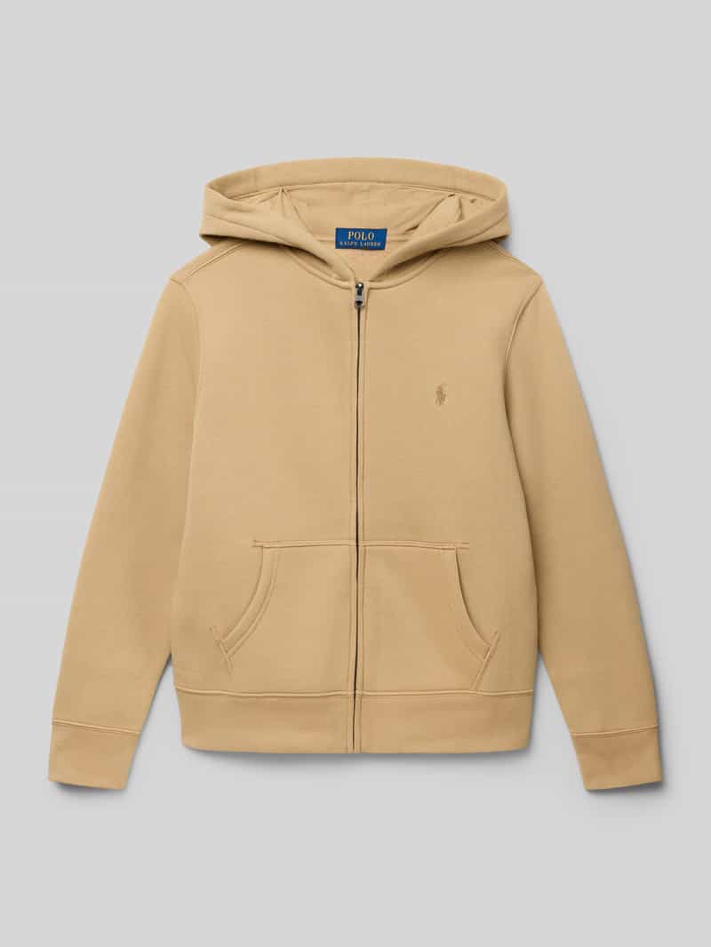 Bluza rozpinana o kroju regular fit z wyhaftowanym logo model ‘Tops’