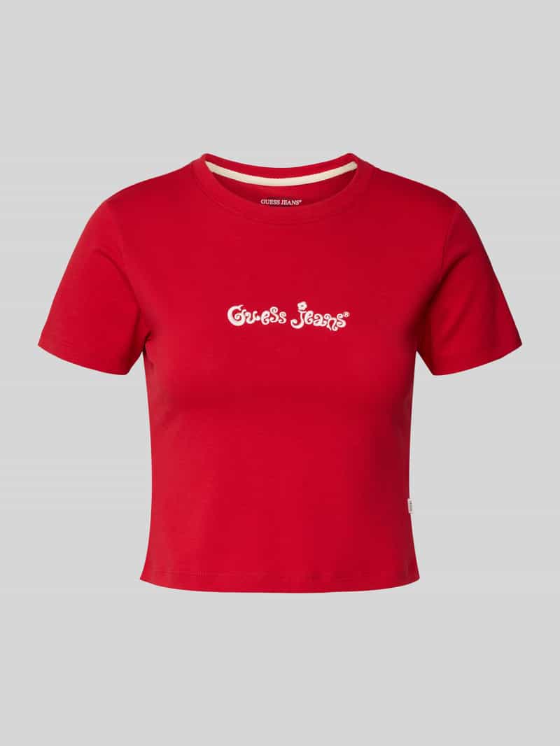 T-shirt krótki z wyhaftowanym logo