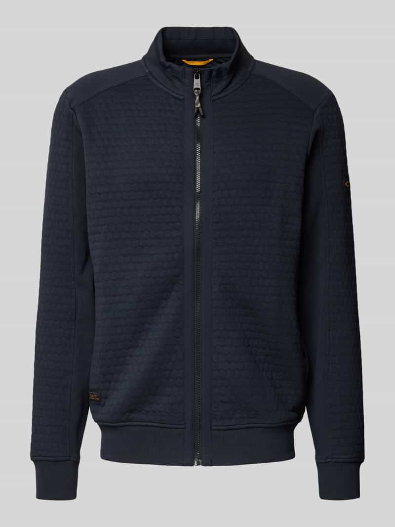 Bluza rozpinana o kroju regular fit ze stójką model ‘Bubble’