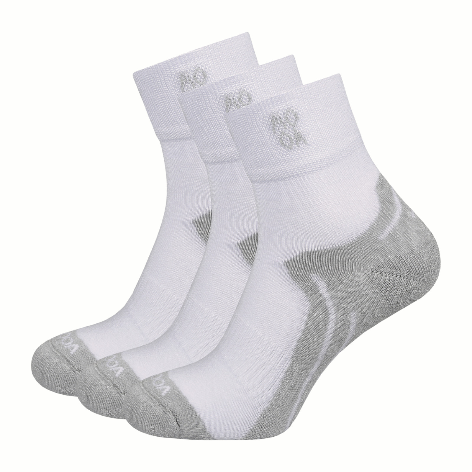 Skarpetki MOOA Bamboo Active Mid 3-pack Rozmiar skarpet: 39-42 / Kolor: biały/szary