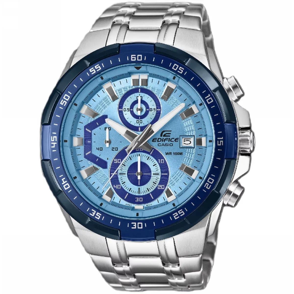 Zegarek Casio Męski Edifice z bransoletą i niebieską tarczą EFR-539DE-2AVUEF