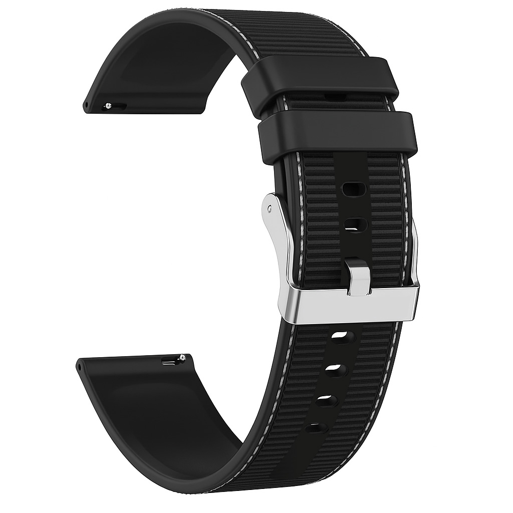 Pasek Rubicon uniwersalny 22m silikonowo-materiałowy czarny