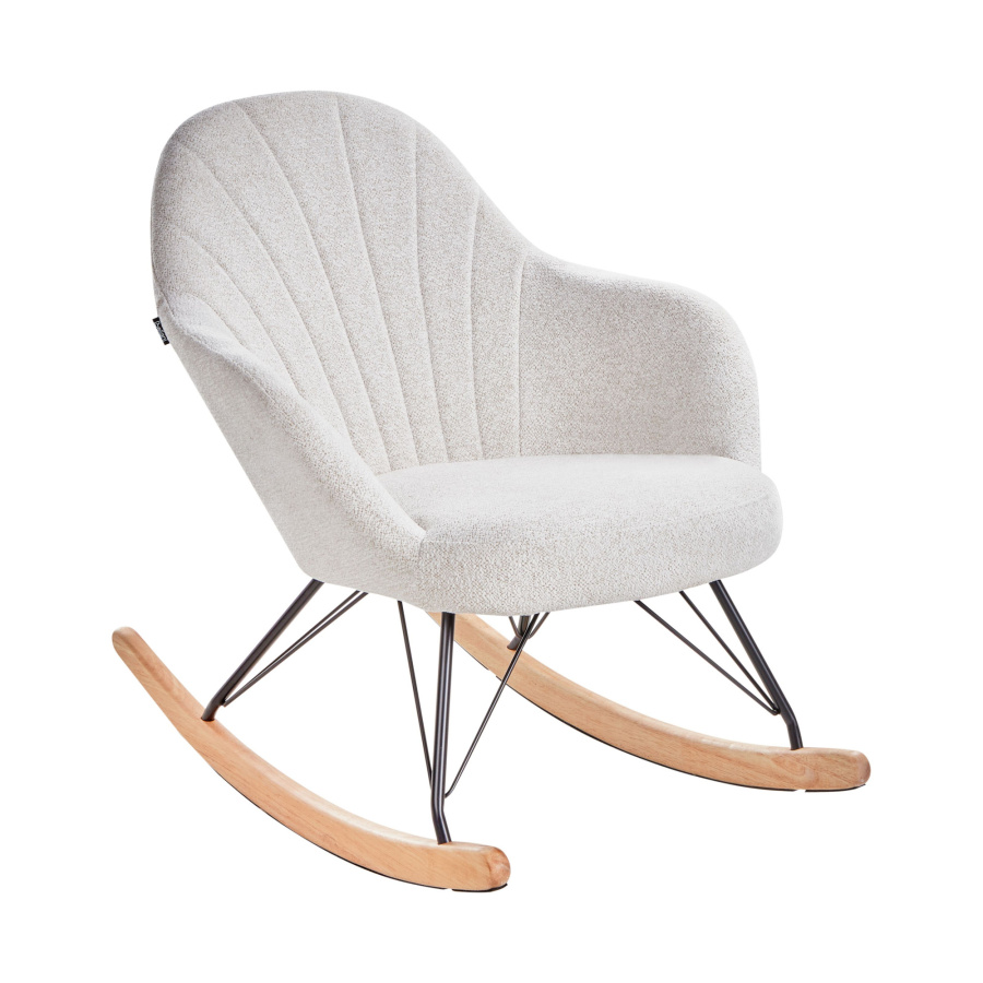 Fotel bujany SKALE Złamana biel B607713