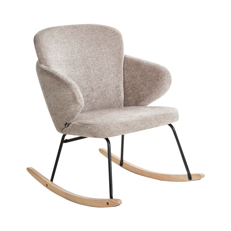 Fotel bujany VIKEN Beżowoszary B606877