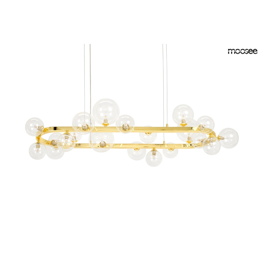 MOOSEE lampa wisząca ALURE OVAL 120 złota MSE1501100551