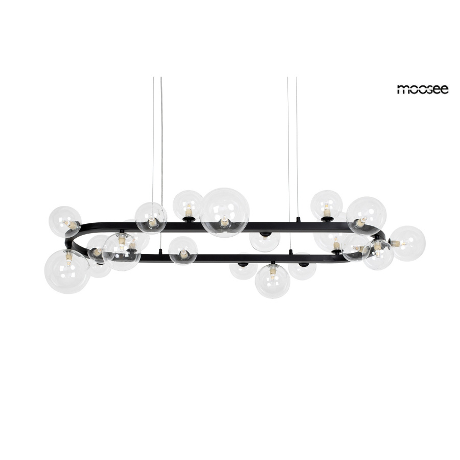 MOOSEE lampa wisząca ALURE OVAL 120 czarna MSE1501100550