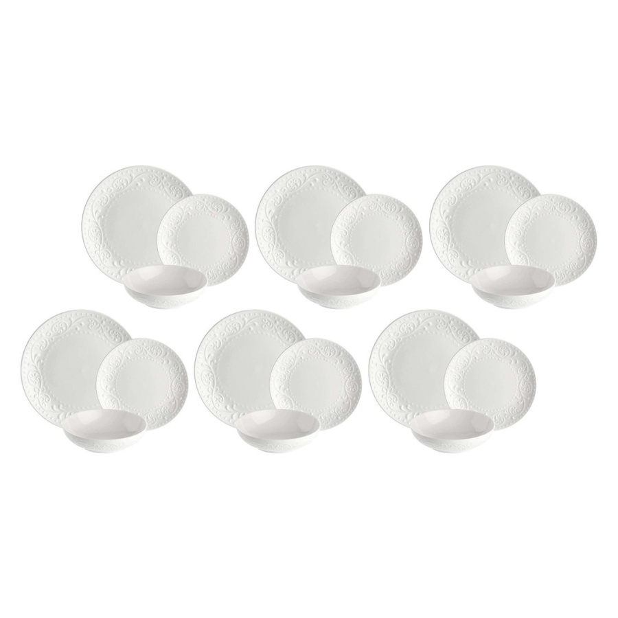 LA PORCELLANA BIANCA SOGNANTE Zestaw stołowy (18 elementów) P00520TA18