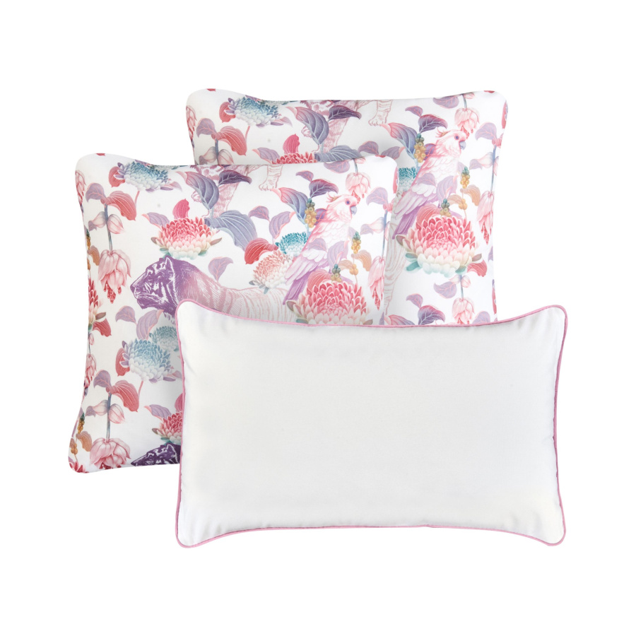 Blmeble Zestaw 3 poduszek ogrodowych VIVID Wzór kwiatowy Kolorowy B613681