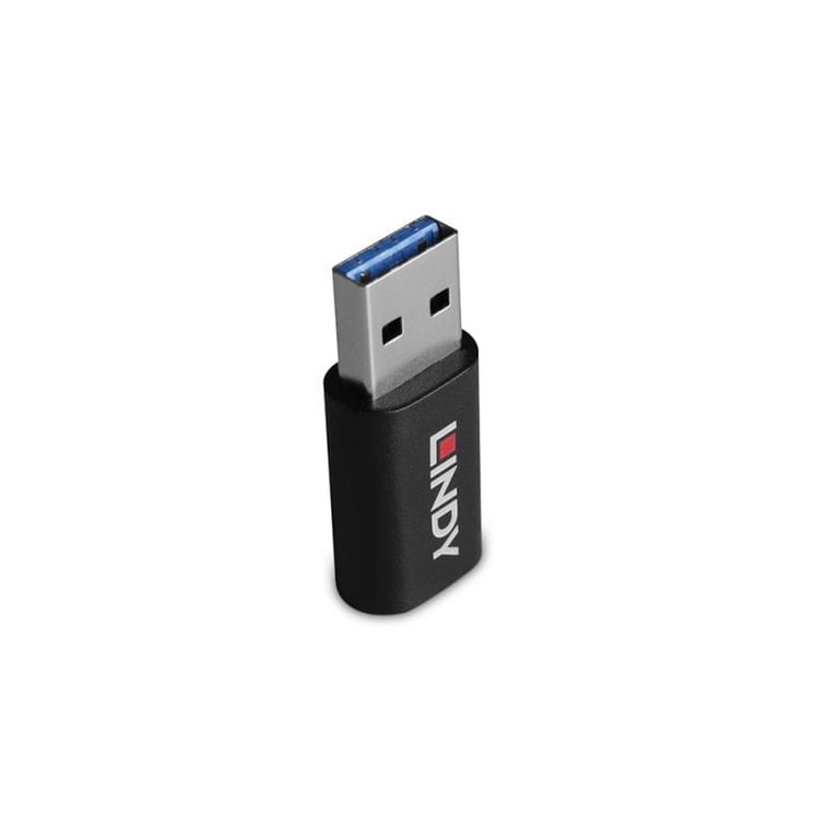 Lindy 71264 zmieniacz płci / kabli USB Type A USB Type C Czarny 71264