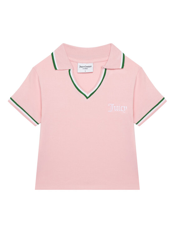 Juicy Couture Polo JCWCT225355 Różowy Regular Fit